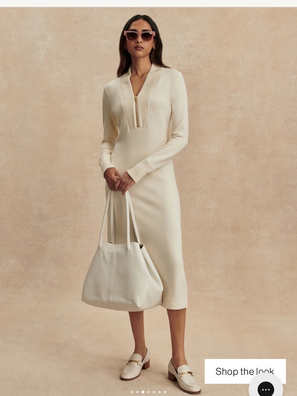 Varley Bree Half Zip Midi Dress - Picture 2 of 16